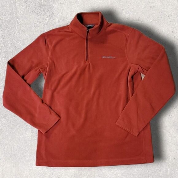 EDDIE BAUER 3/4 ZIP FLEECE PULLOVER - Picture 1 of 6